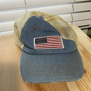 NWT American Flag Mesh Baseball Cap